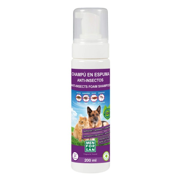 Menforsan Champu En Espuma Gatos Perros 200ml